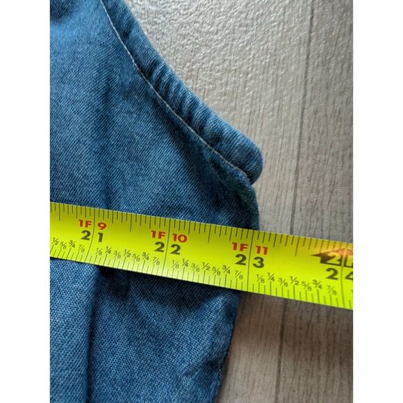 Haiks Womens Denim Vest Friendly Felines Cat Patches Button-Front Cotton Size 2X - Picture 8 of 8